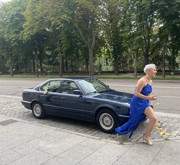 berta y un coche
